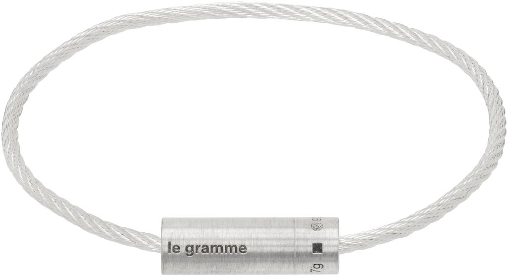 Le Gramme Silver Cable 'Le 7g' Bracelet