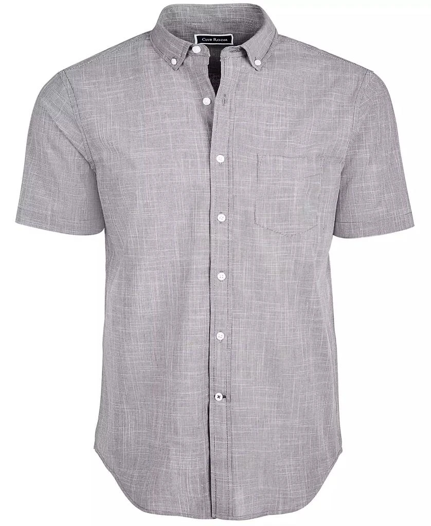 Club Room Men's Texture Check Stretch Cotton Shirt, Created for Macy's 5