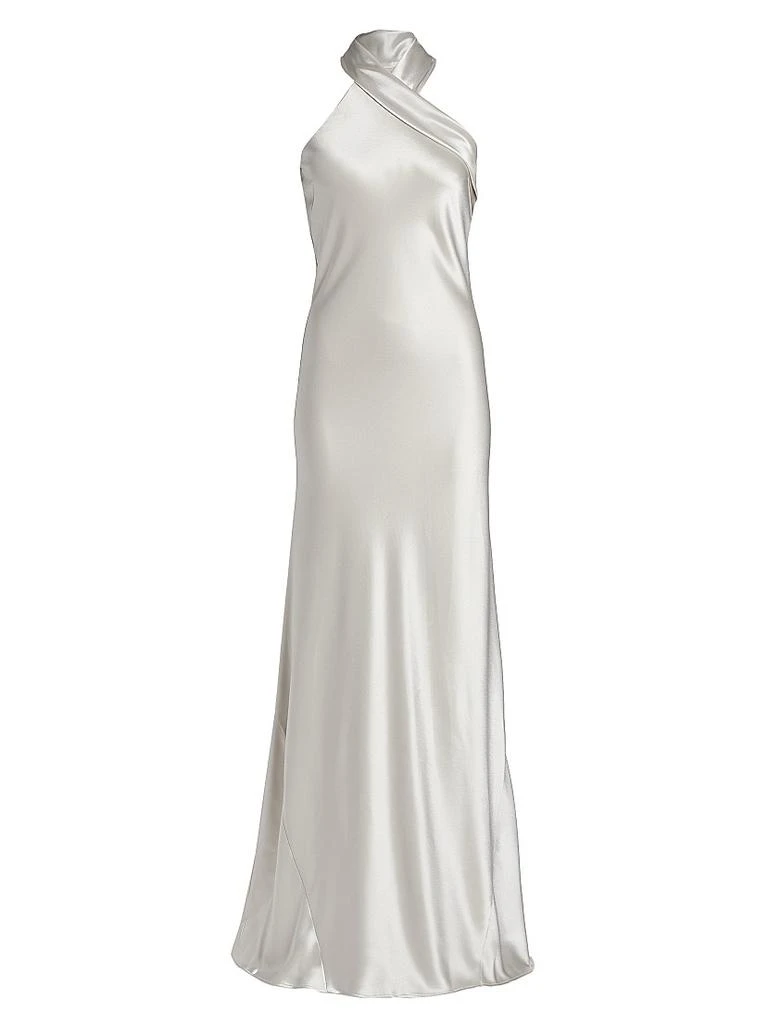 Galvan Pandora Asymmetrical Bias Cut Dress 1