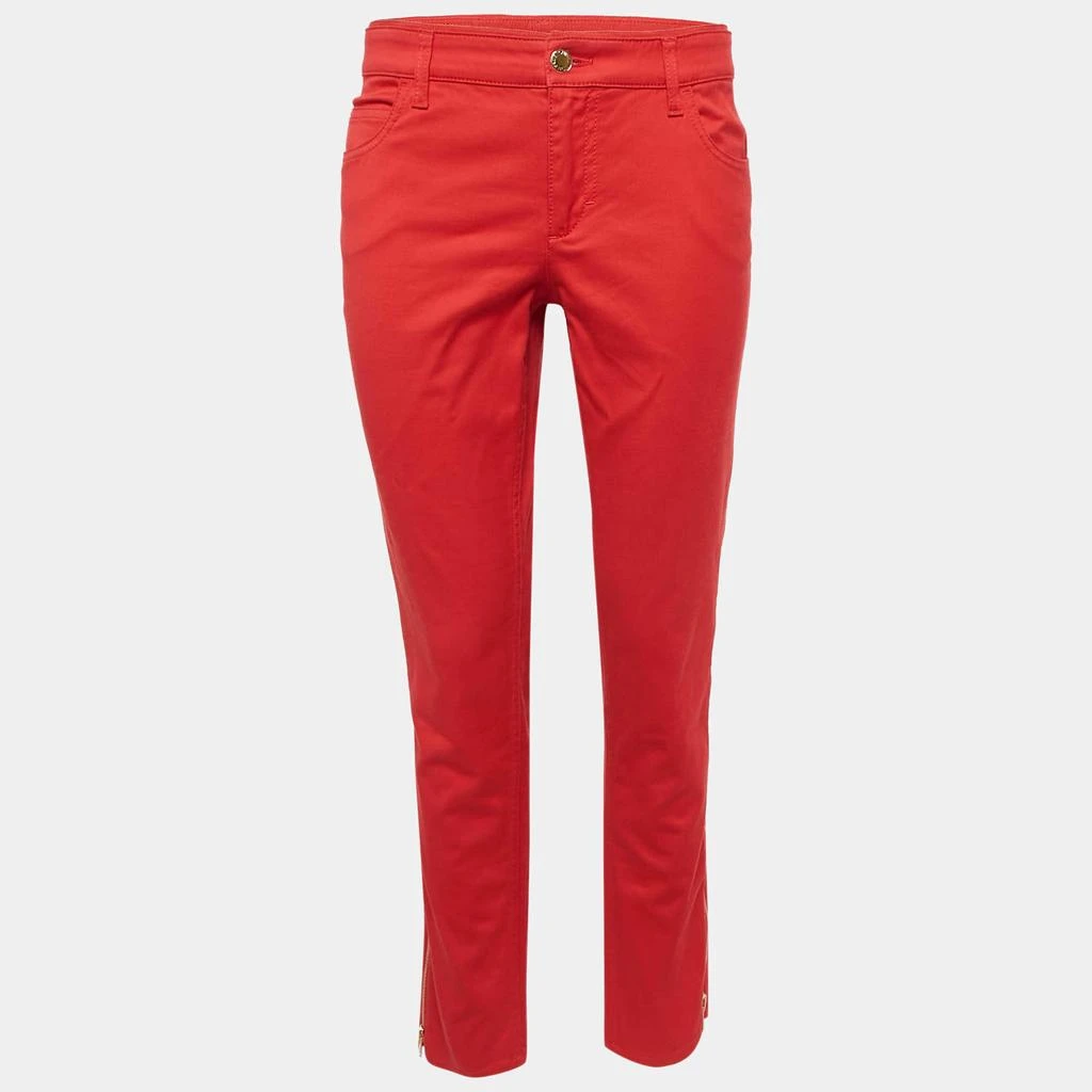 Louis Vuitton Louis Vuitton Red Cotton Zip Detail Pants M 1