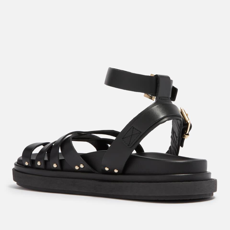 ALOHAS ALOHAS WOMEN'S BUCKLE UP LEATHER SANDALS