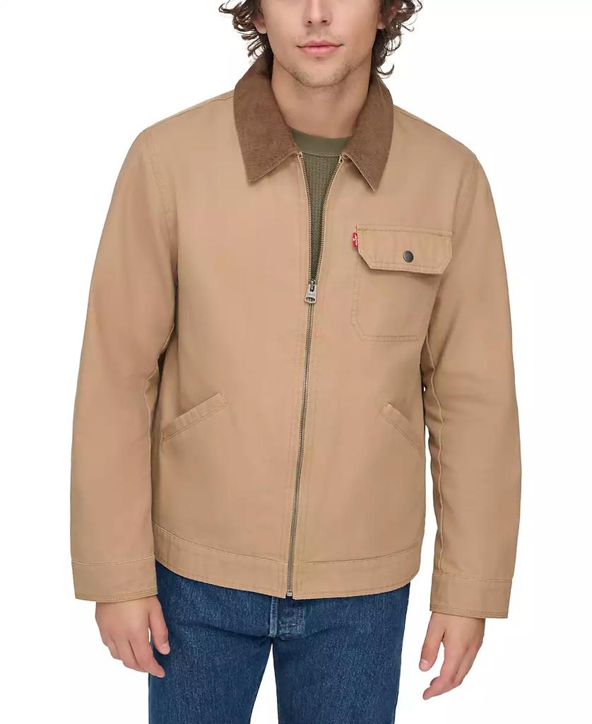 Olive utility jacket mens best sale