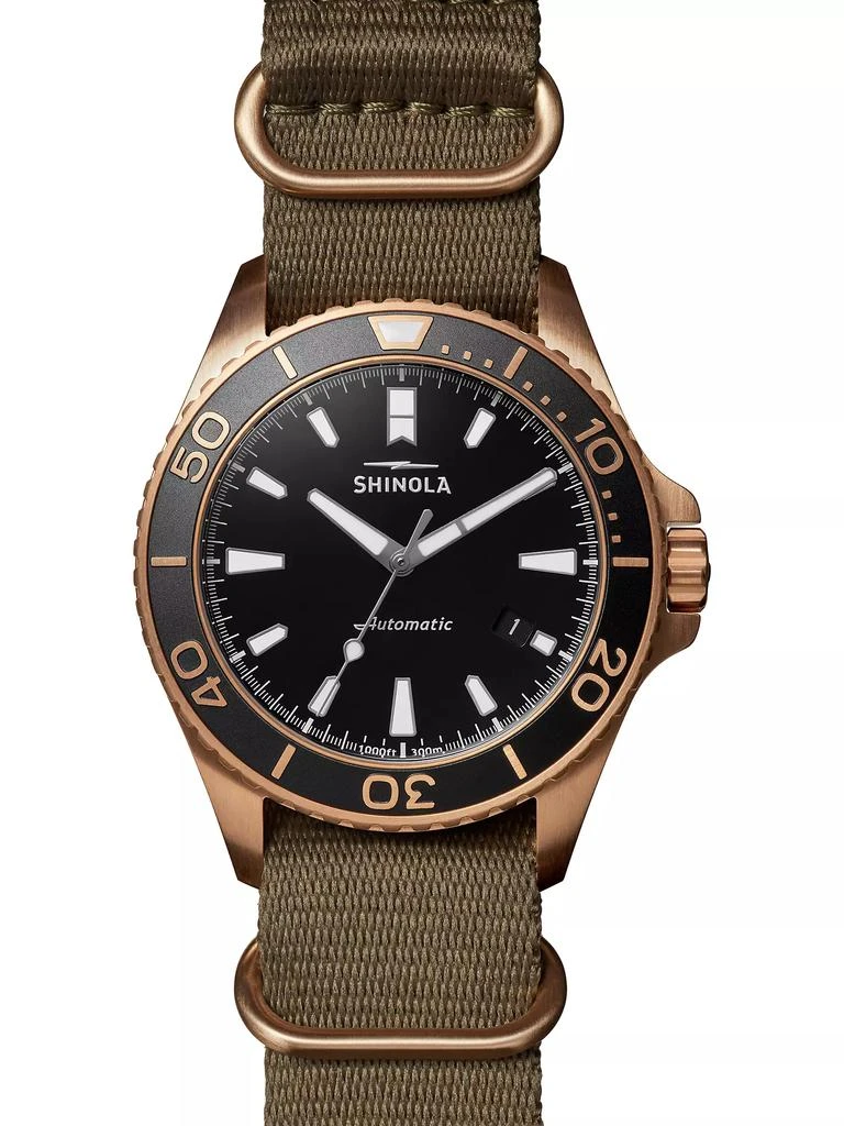 Shinola The Shinola Bronze Monster Automatic Watch 8