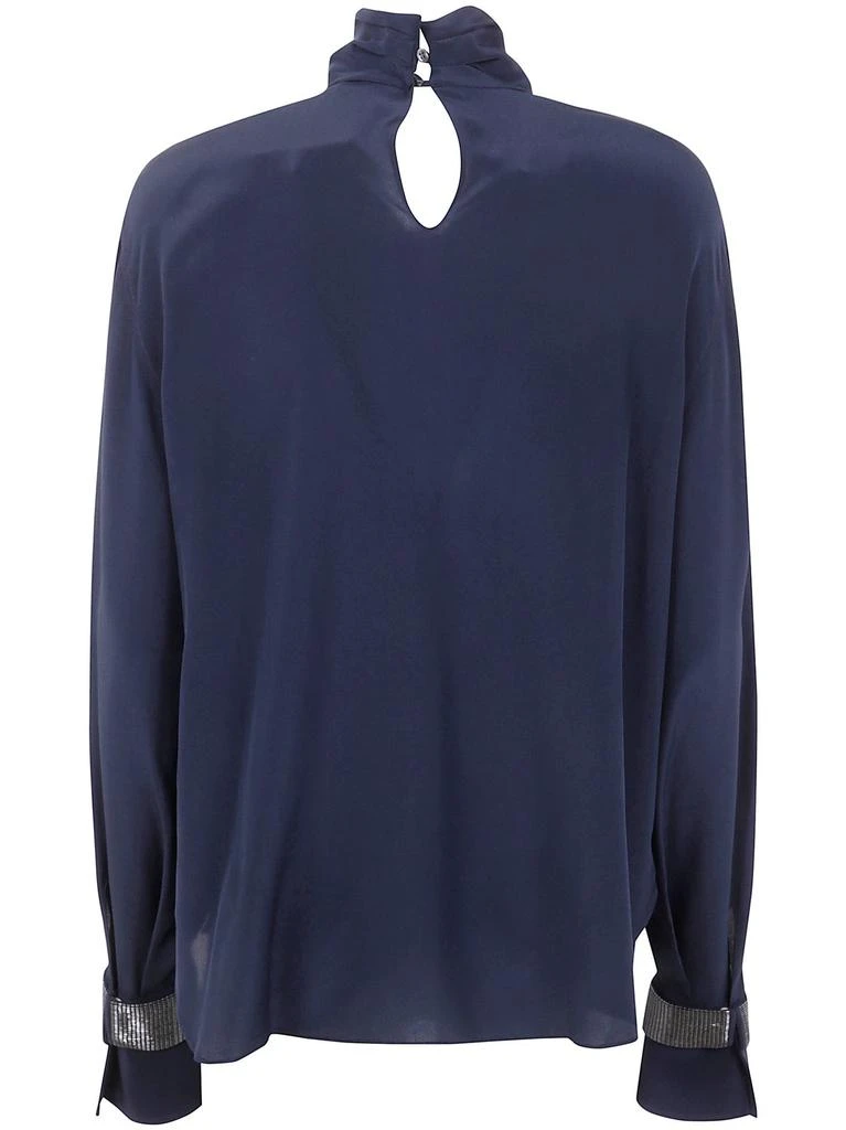 Brunello Cucinelli Brunello Cucinelli Turtleneck Long-Sleeve Blouse 2