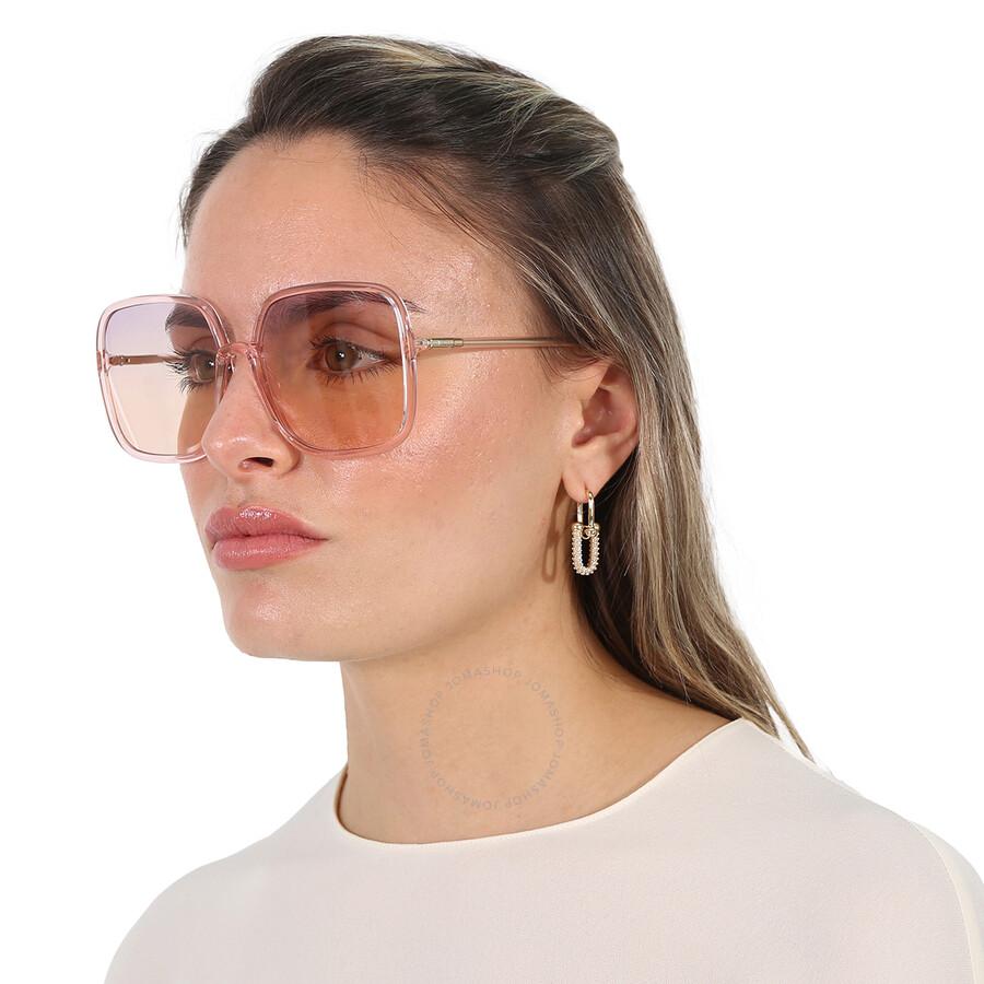Dior Pink Gradient Square Ladies Sunglasses DIORSOSTELLAIRE S1U 40G2 CD40006U 72Y 59