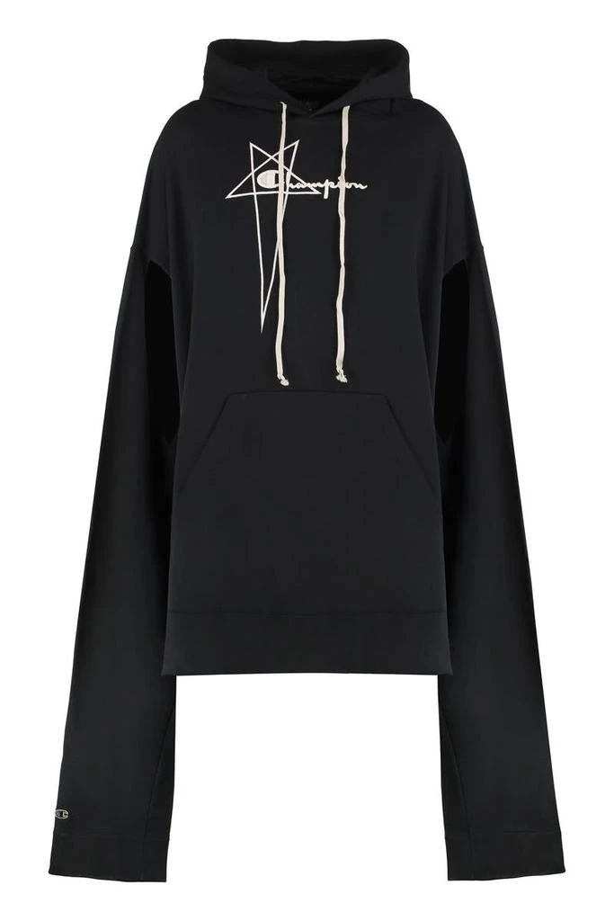 Rick Owens Rick Owens Rick Owens X Champion - Flyproof Tunic Hooded Sweatshirt 1