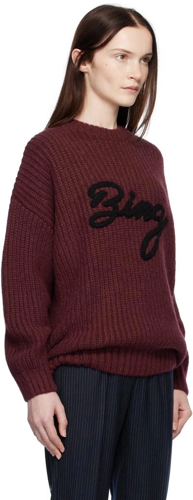 ANINE BING Red Sydney Signature Sweater 2