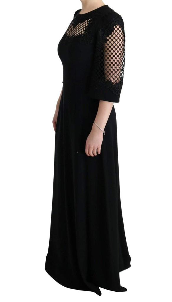Dolce & Gabbana Dolce & Gabbana  Black Stretch Shift Long Maxi Dress