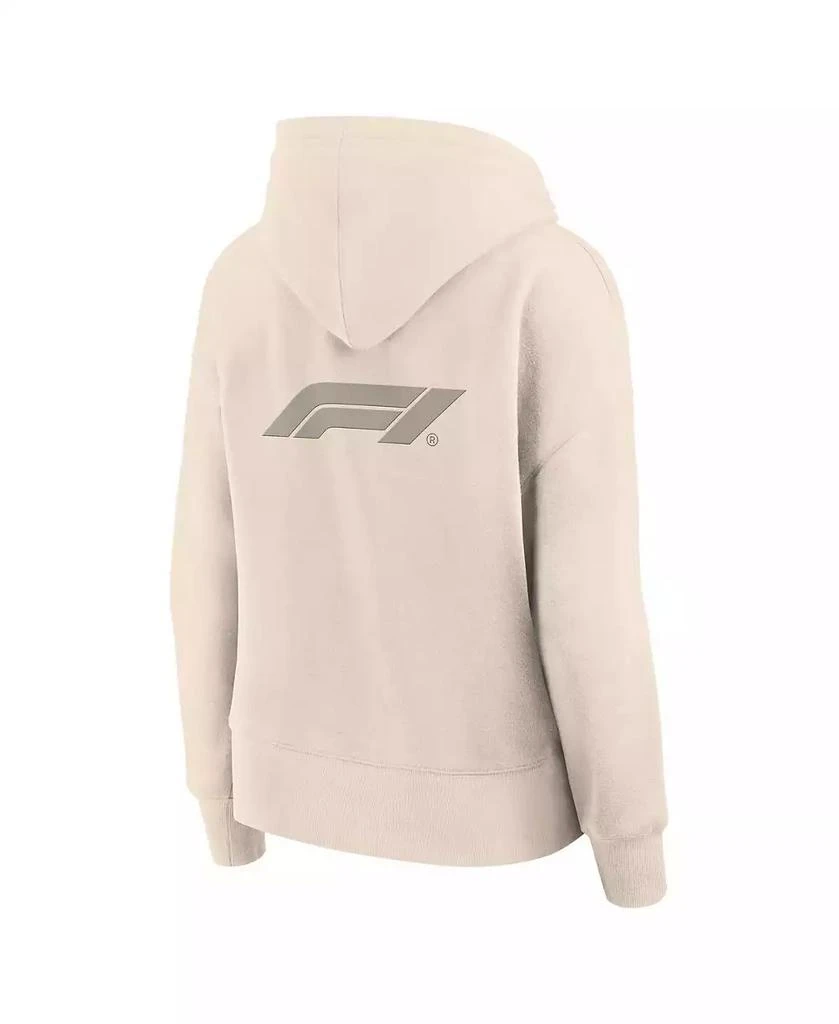 Formula 1 Women's Cream Elements Future Ground Subtle Tonal Pullover Hoodie 3