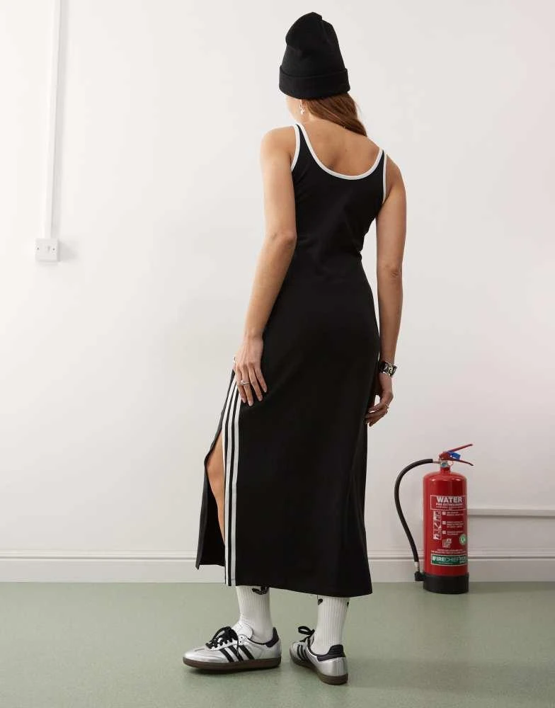 adidas black maxi dress adidas Adicolor Classics 3-Stripes Maxi Dress main image 0