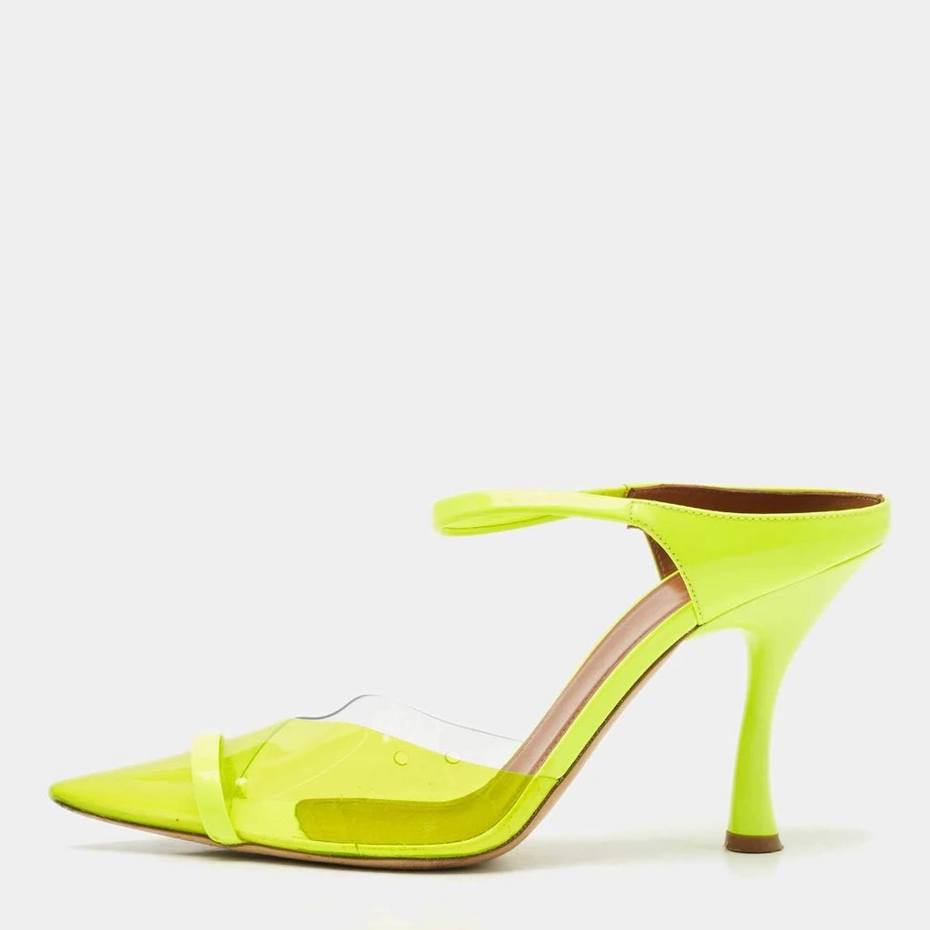 Malone Souliers Malone Souliers Green/Transparent PVC Maureen Pointed Toe Mules Size 40.5 1