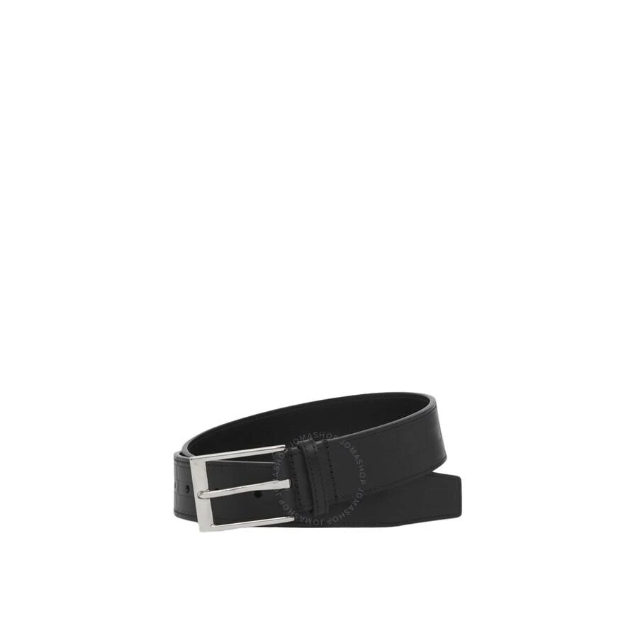 Burberry Embossed Check Leather Belt 1