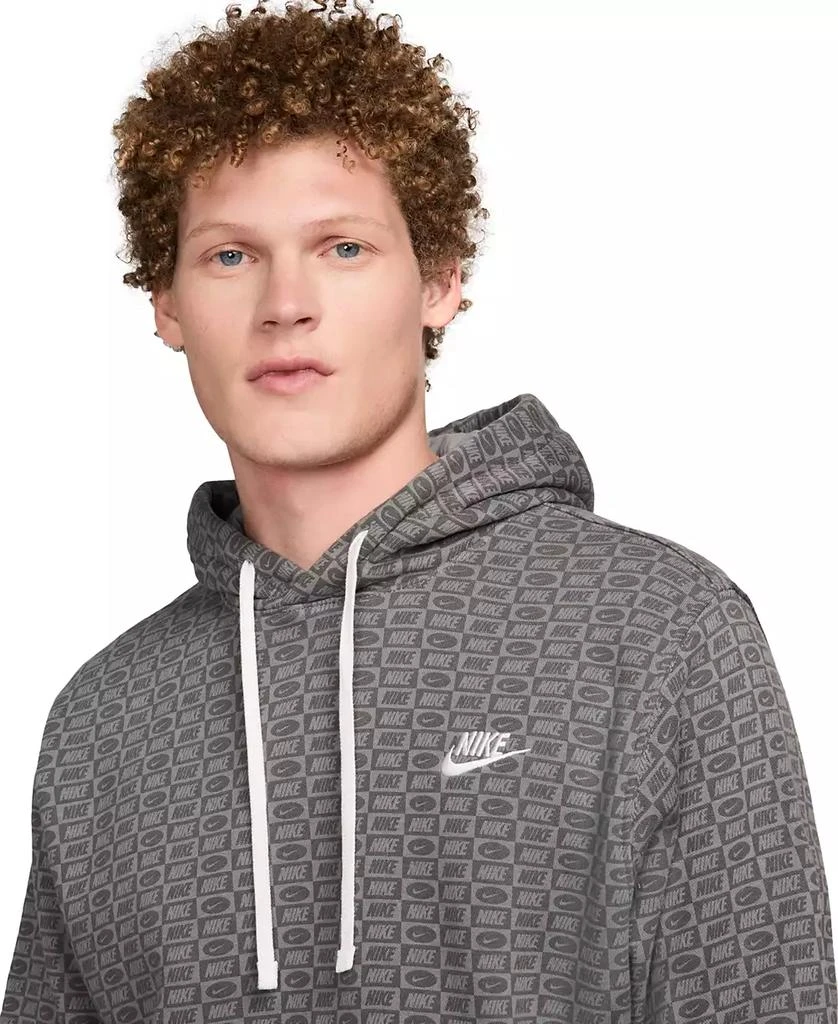 NIKE Men's Sportswear Club Fleece All-Over Print Pullover Hoodie 7
