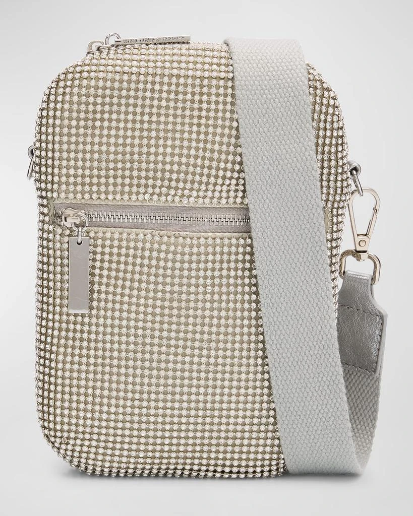 Whiting 
Davis Zip Crystal Crossbody Bag 1