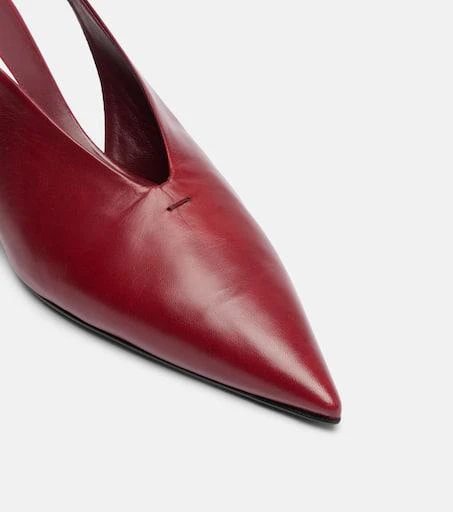 Jil Sander Pointy leather slingback pumps 5