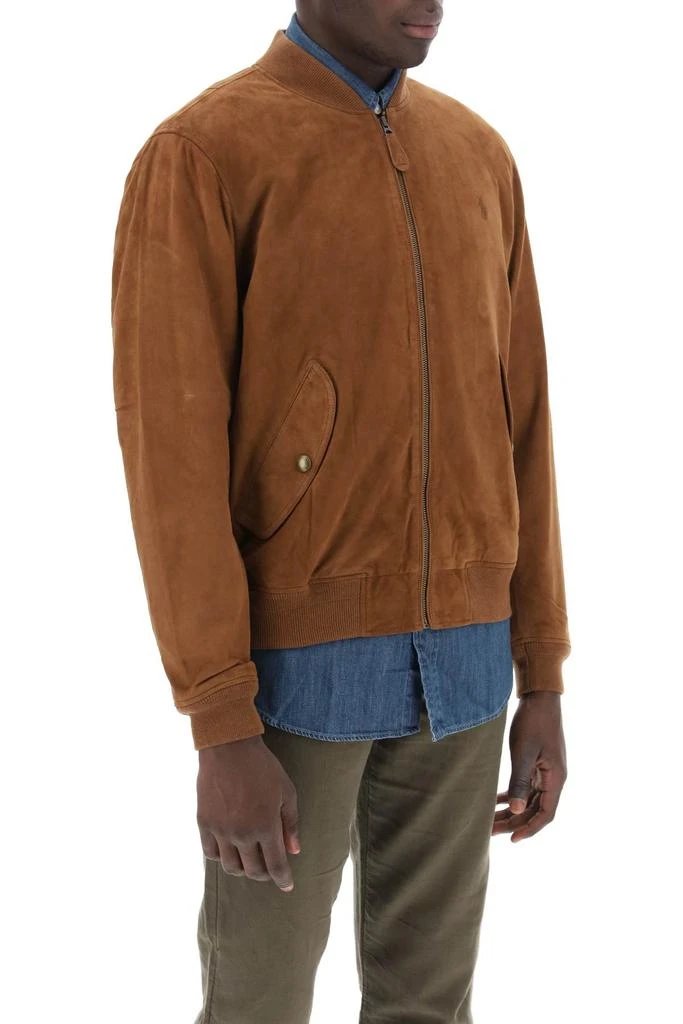 POLO RALPH LAUREN suede leather bomber jacket 2