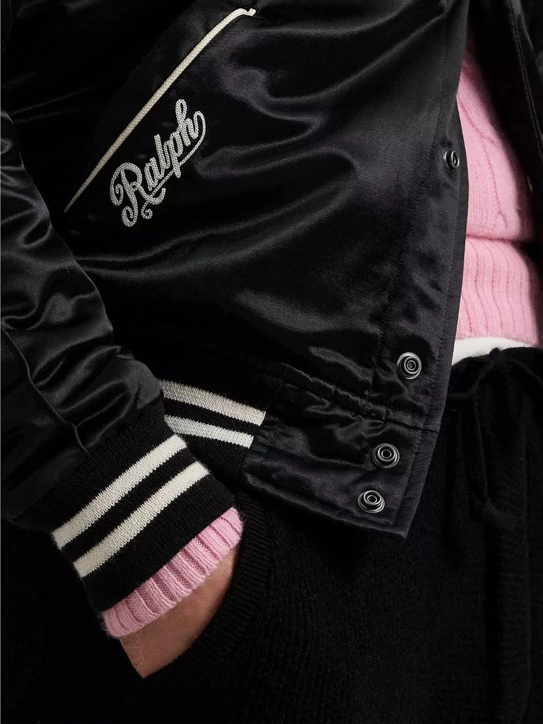 Ralph Lauren Unisex Pink Pony Takihyo Satin Baseball Jacket 9