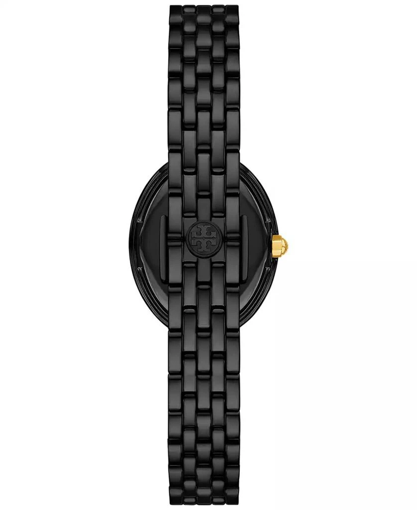 Tory Burch Women's The Oval Black-Tone Stainless Steel Bracelet Watch 28mm 3