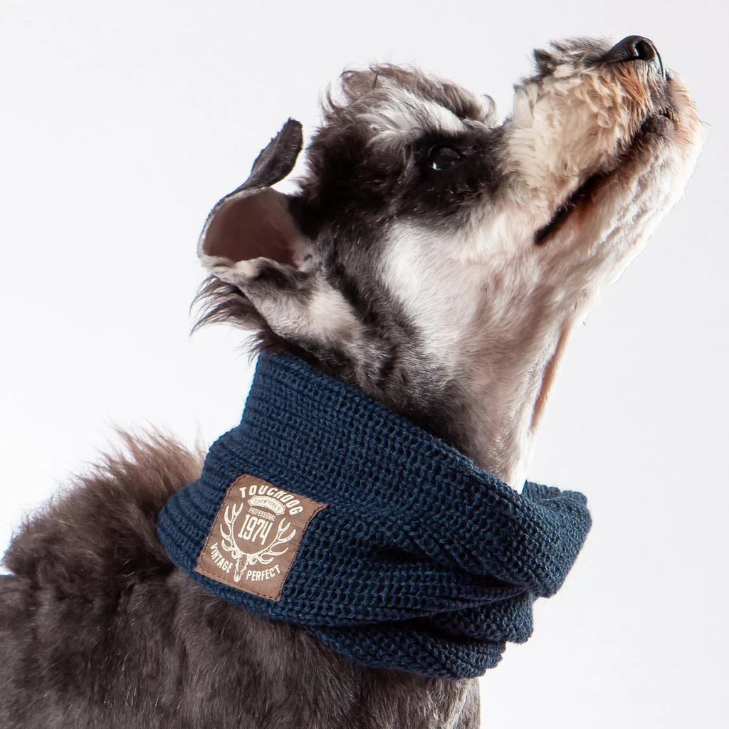 Touchdog Touchdog Heavy Knitted Designer Fashion Winter Dog Scarf 9