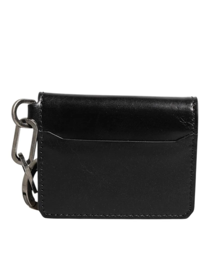 Dolce 
Gabbana Men
s Leather Logo Embossed Key Chain Card Holder Men
s Wallet 4
