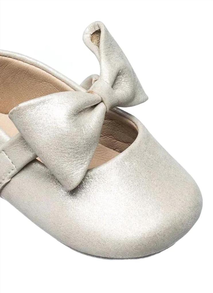Elephantito Elephantito - Girl's Baby Ballerina Bow Shoes