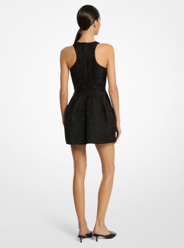 Michael Kors Floral Matelassé Racerback Bubble Dress