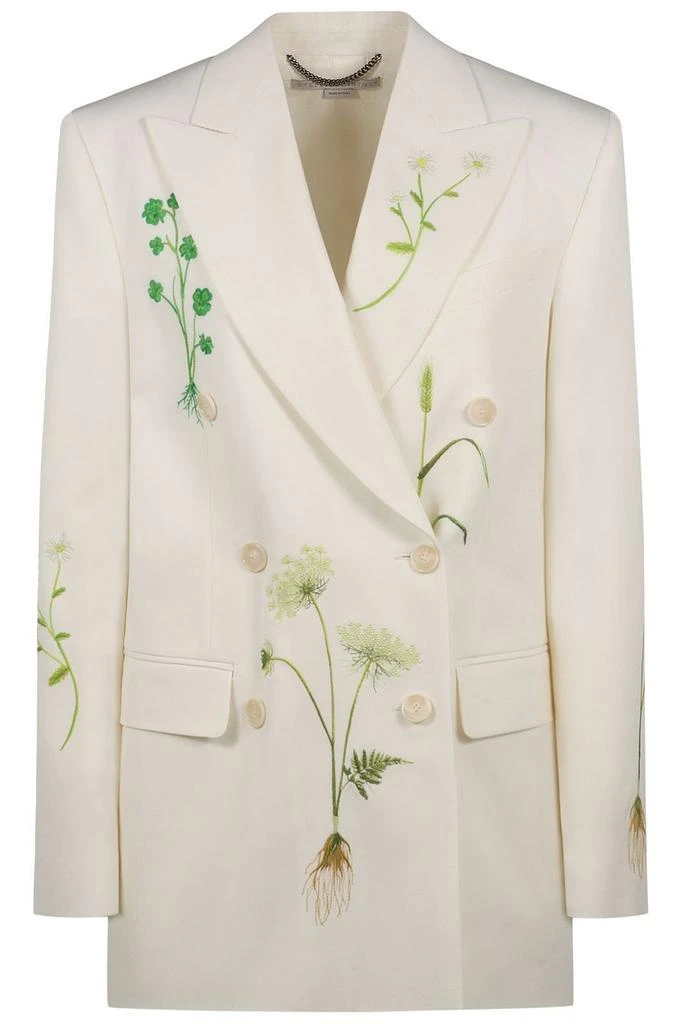 Stella McCartney Stella McCartney Floral Embroidered Double-Breasted Blazer 1