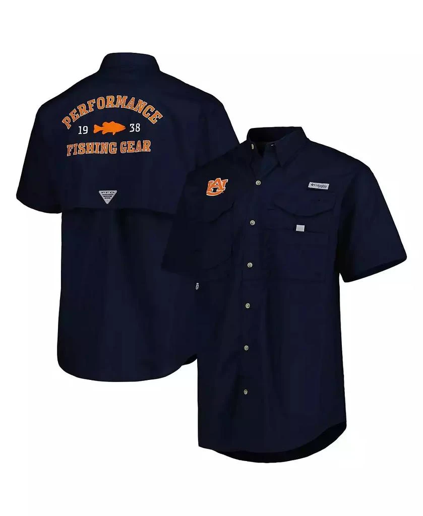 Columbia Men's Navy Auburn Tigers Bonehead Button-Up Shirt 1