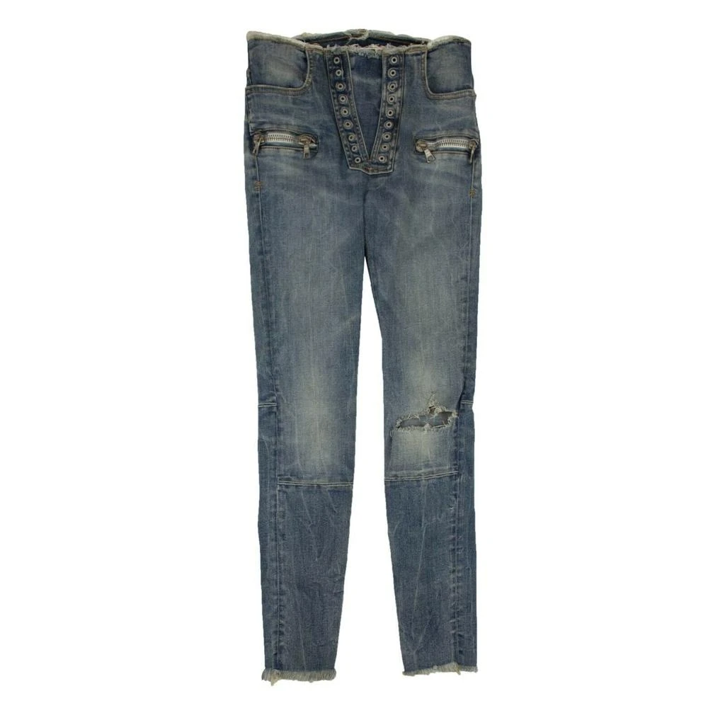 Unravel Project Lace-Up Skinny Jeans - Denim 1