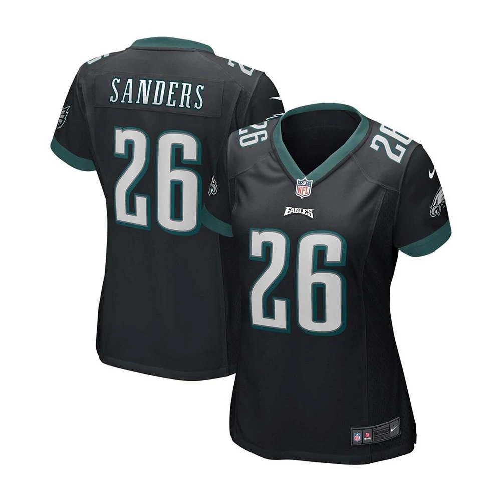 NIKE Women's Miles Sanders Black Philadelphia Eagles Game Jersey 1