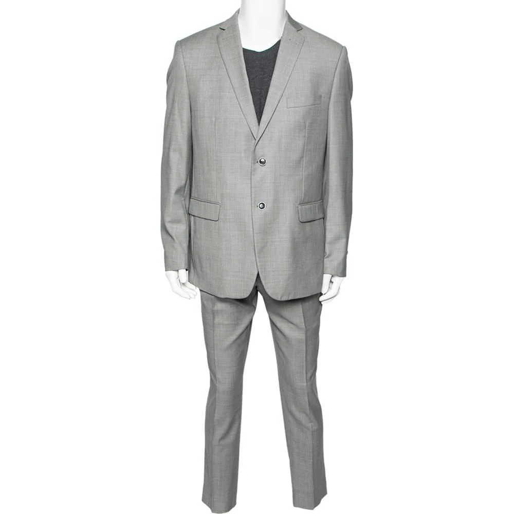 Balmain Balmain Vintage Grey Wool 7 Slim Fit Singe Breasted Suit XXXL 1