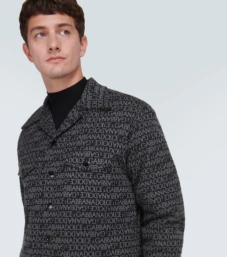 Dolce 
Gabbana Logo jacquard cotton-blend overshirt 5