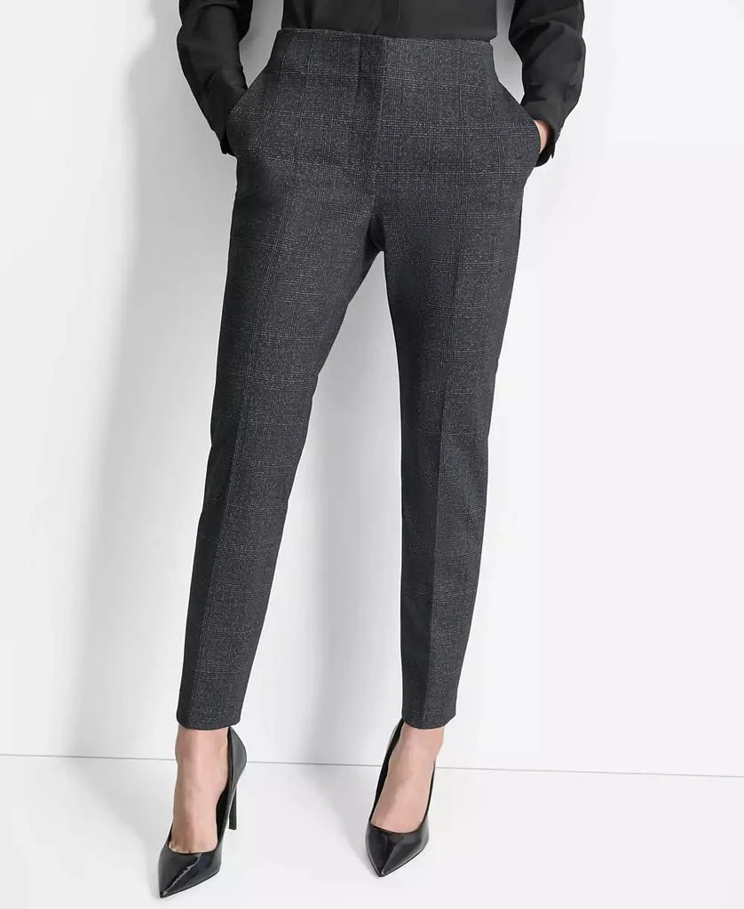 DKNY Women's High-Rise Slim-Leg Ankle Trousers 1