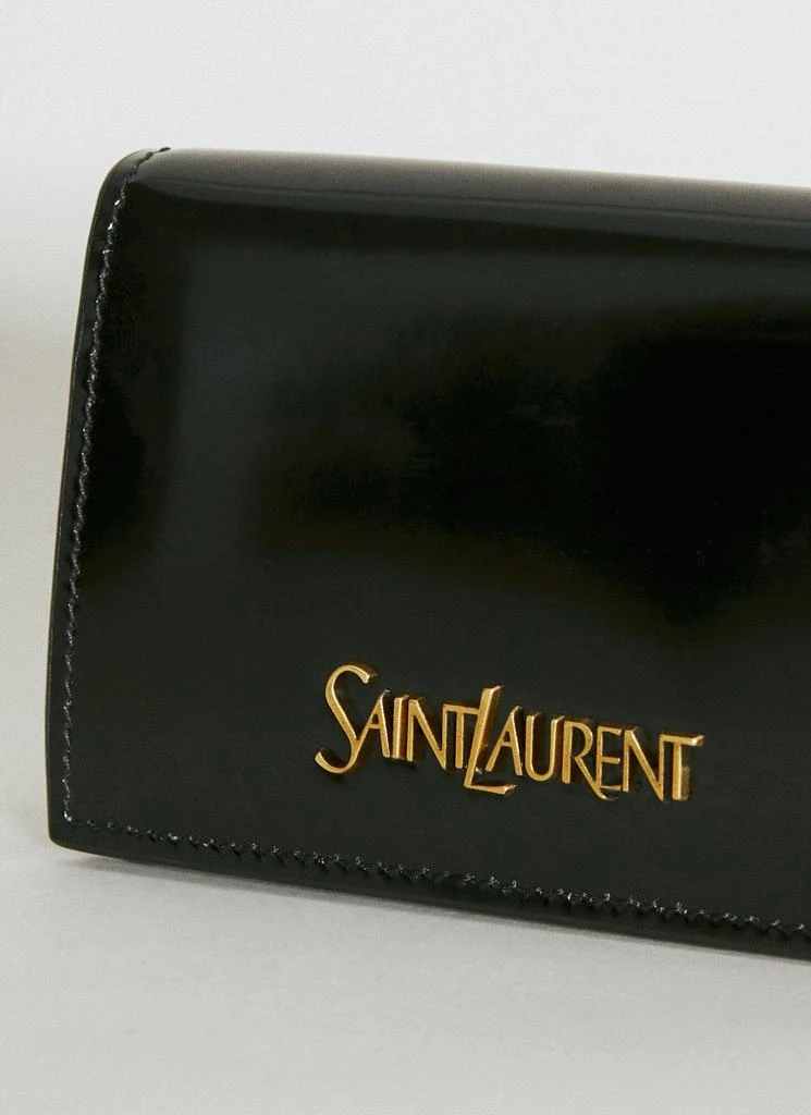 Yves Saint Laurent Brushed Leather Business Card Case 4