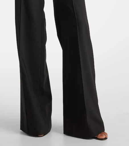 Costarellos Stelle embellished wool-blend slim pants 5