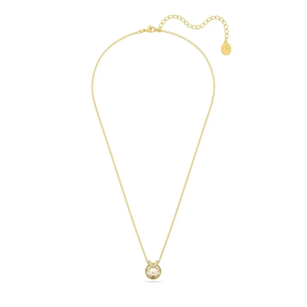Swarovski Bella v pendant round cut gold tone gold-tone plated 6