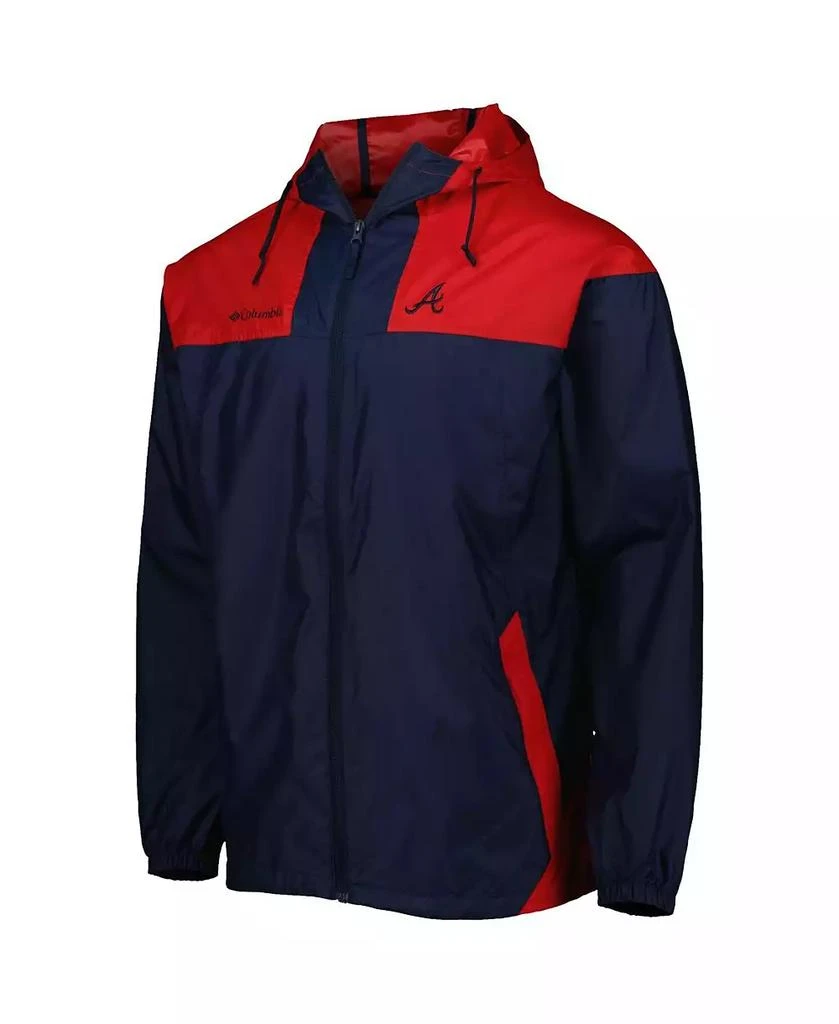 Columbia Men's Navy, Red Atlanta Braves Omni-Shade Flash Forward Challenger Full-Zip Windbreaker Jacket 2
