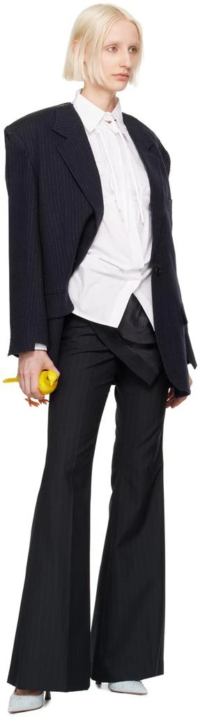 pushBUTTON White Rabbit Ear Oversized Shirt 4