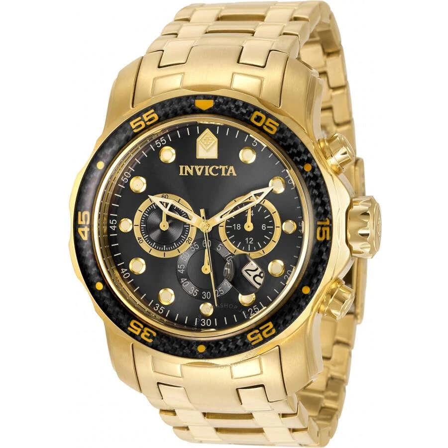 Invicta Pro Diver Chronograph Quartz Charcoal Dial Men's Watch 35398 1