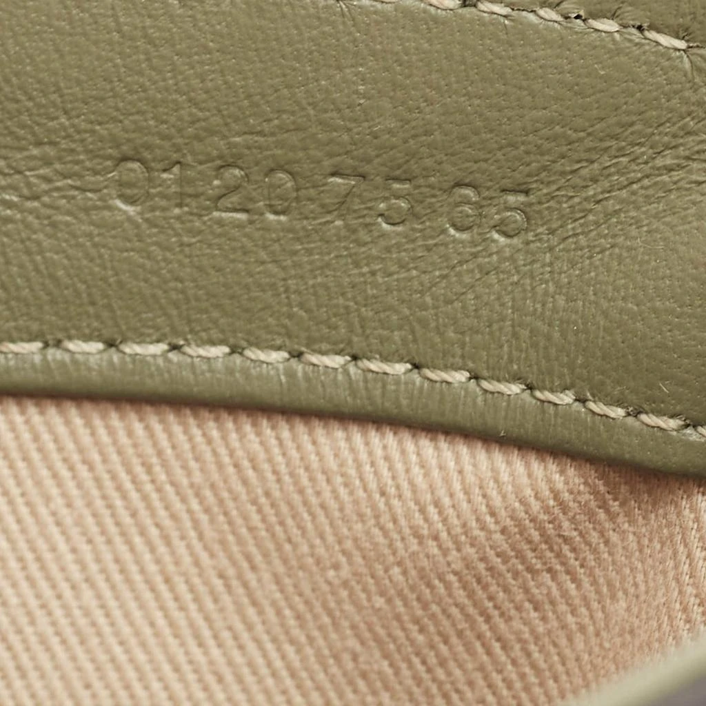 Chloé Chloé Two Tone Green Croc Embossed Leather Mini C Top Handle Bag 9