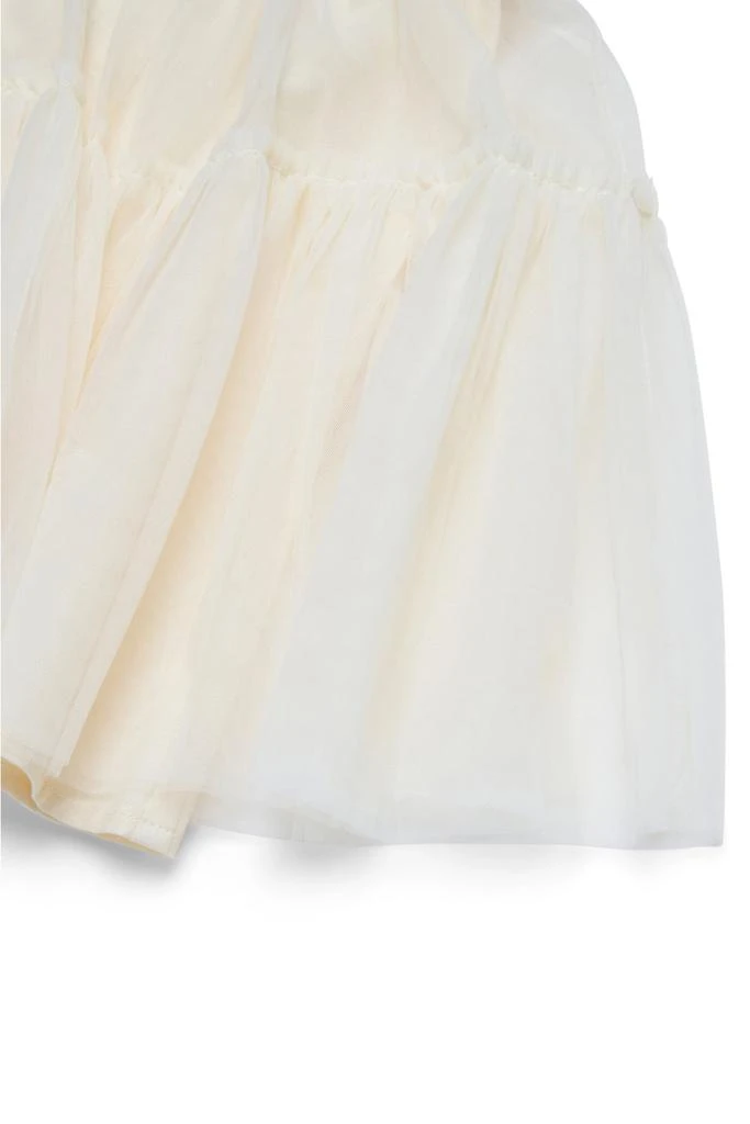 Marni Marni Kids Logo Embroidered Balloon Sleeved Dress 3