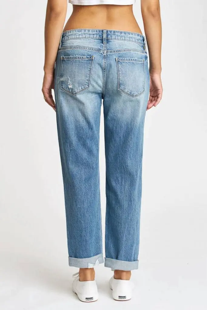 eunina Eunina - Ghosted Mid Rise Girlfriend Jeans 2
