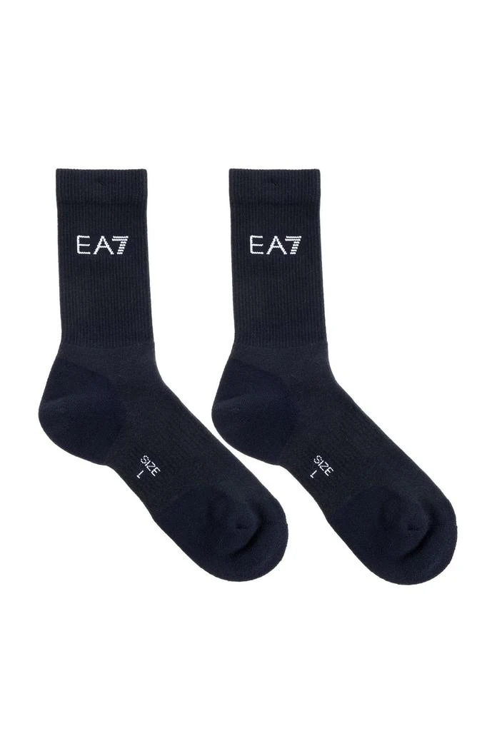 EA7 EMPORIO ARMANI Ea7 Emporio Armani Logo Intarsia-Knit Socks