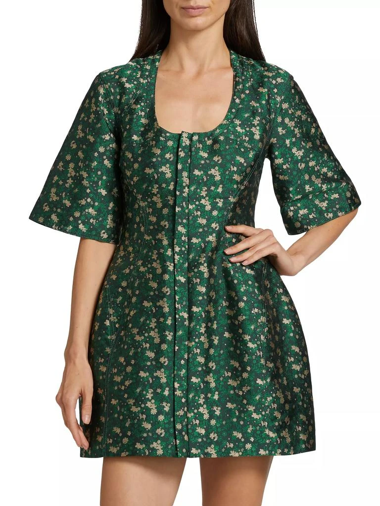 Rosie Assoulin Floral U-Turn Minidress 3