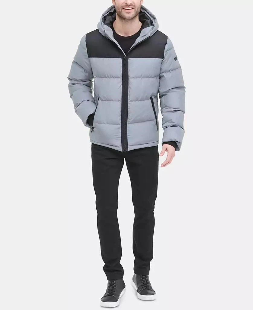 DKNY Men's Mixed-Media Puffer Coat, Created for Macy's 4
