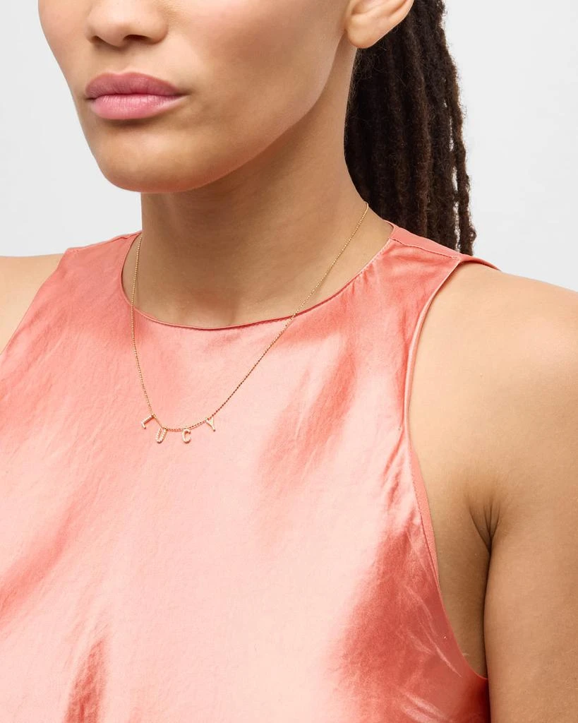 Tai 14K Gold-Plated Sterling Silver 4-Letter Personalized Necklace 2