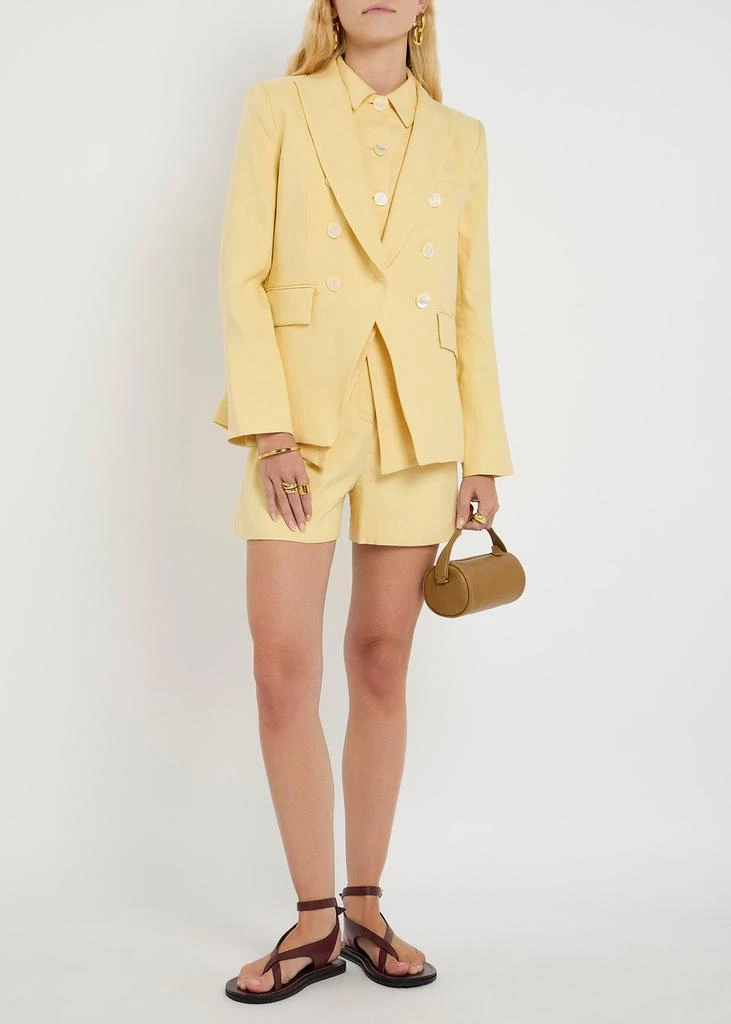 VERONICA BEARD Miller Dickey linen-blend blazer 4