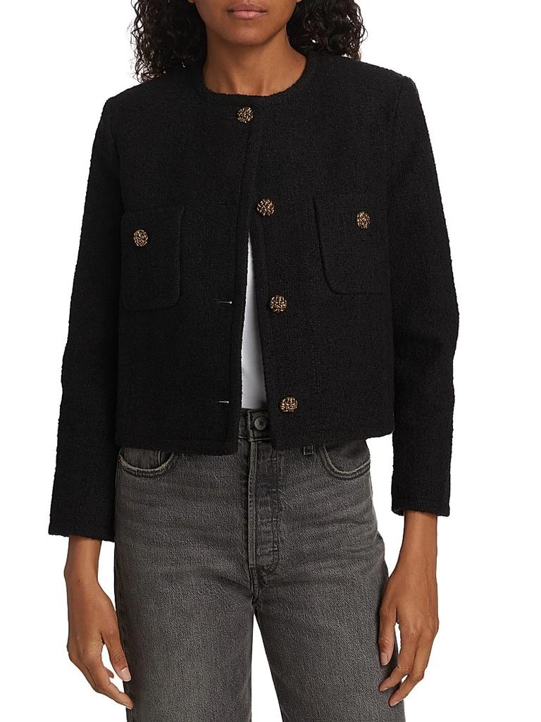 ba&sh Meredith Tweed Cotton-Blend Jacket 3