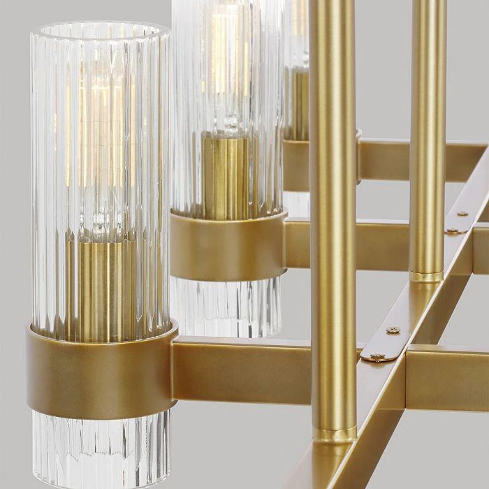 C&M by Chapman and Myers Chapman & Myers Geneva 10 Light Linear Chandelier 4