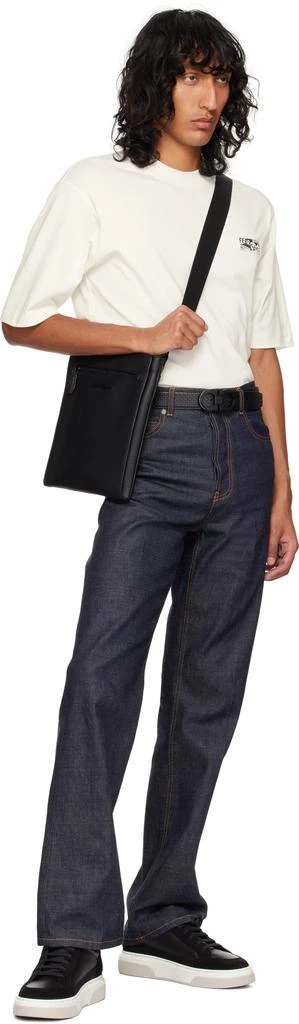 Salvatore Ferragamo Black Adjustable Gancini Belt 3